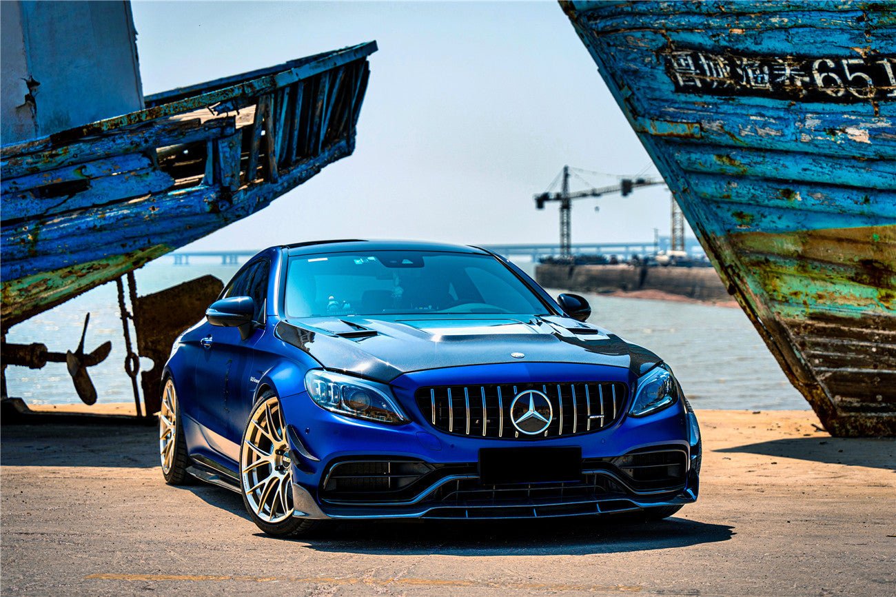 2015 - 2021 Mercedes Benz W205 C63 & S AMG Coupe BR Style Front Lip